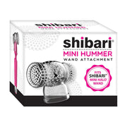 Shibari Mini Hummer wand attachment, a clear textured sleeve.