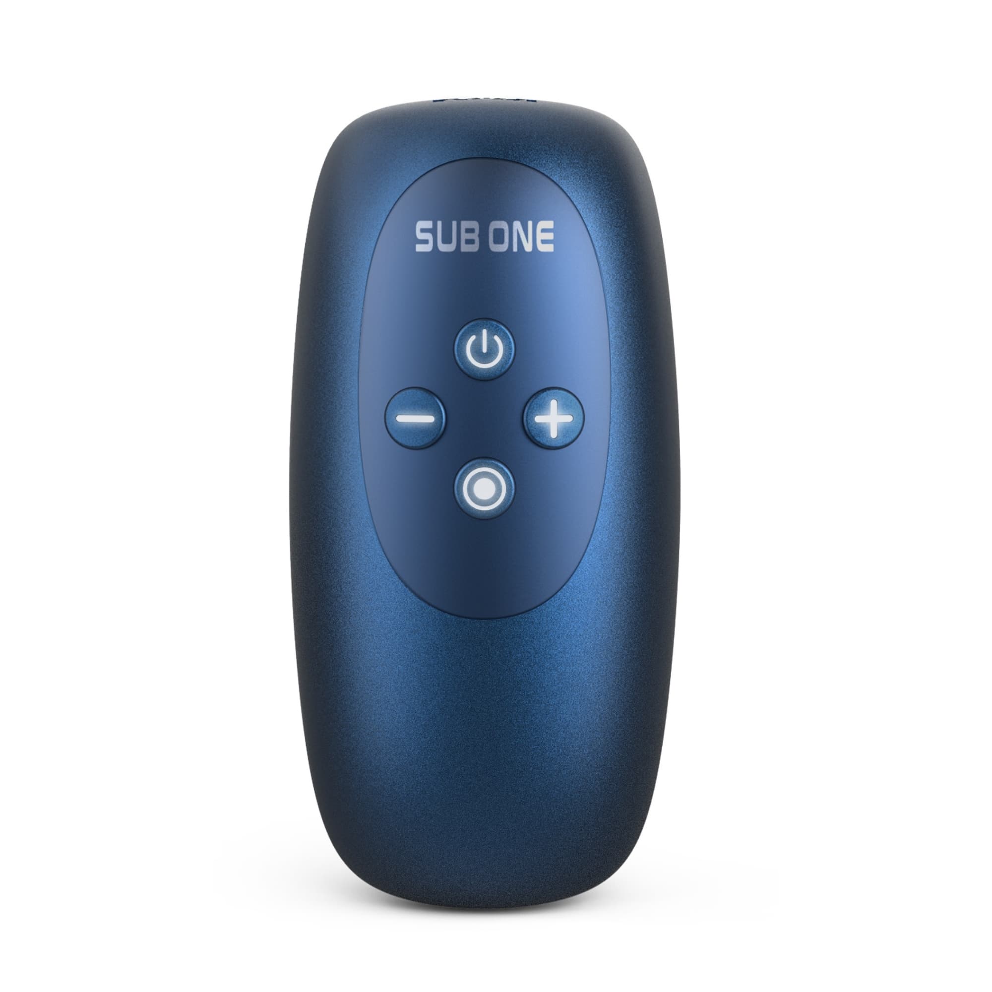 Sub One Tapping Silicone Stimulator in Stellar Blue with power, volume, and mode buttons.