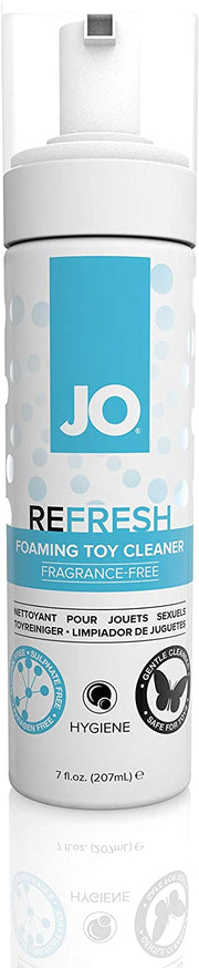 JO Refresh foaming toy cleaner, fragrance-free, 7oz.