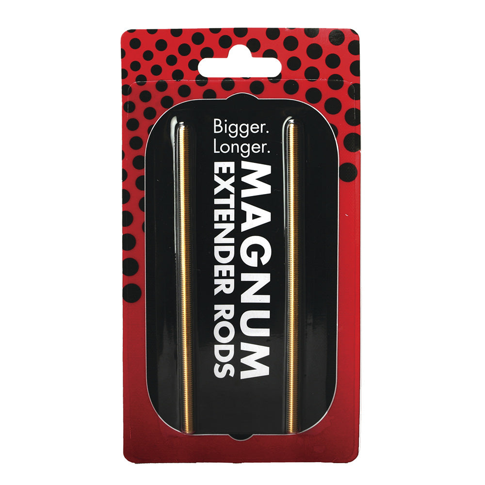 Two gold-colored Magnum Extender Rods in packaging.