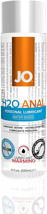 JO H2O Anal Warming Personal Lubricant, water-based, 4oz.