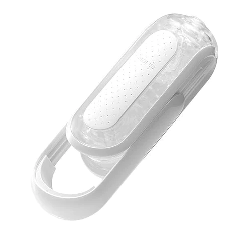 Tenga Flip Zero reusable male masturbator with textured interior and white handle.