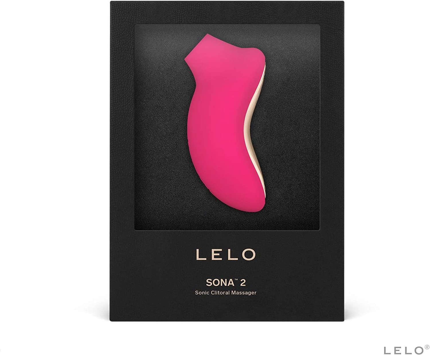 Lelo Sona 2 Sonic Clitoral Massager in cerise pink.