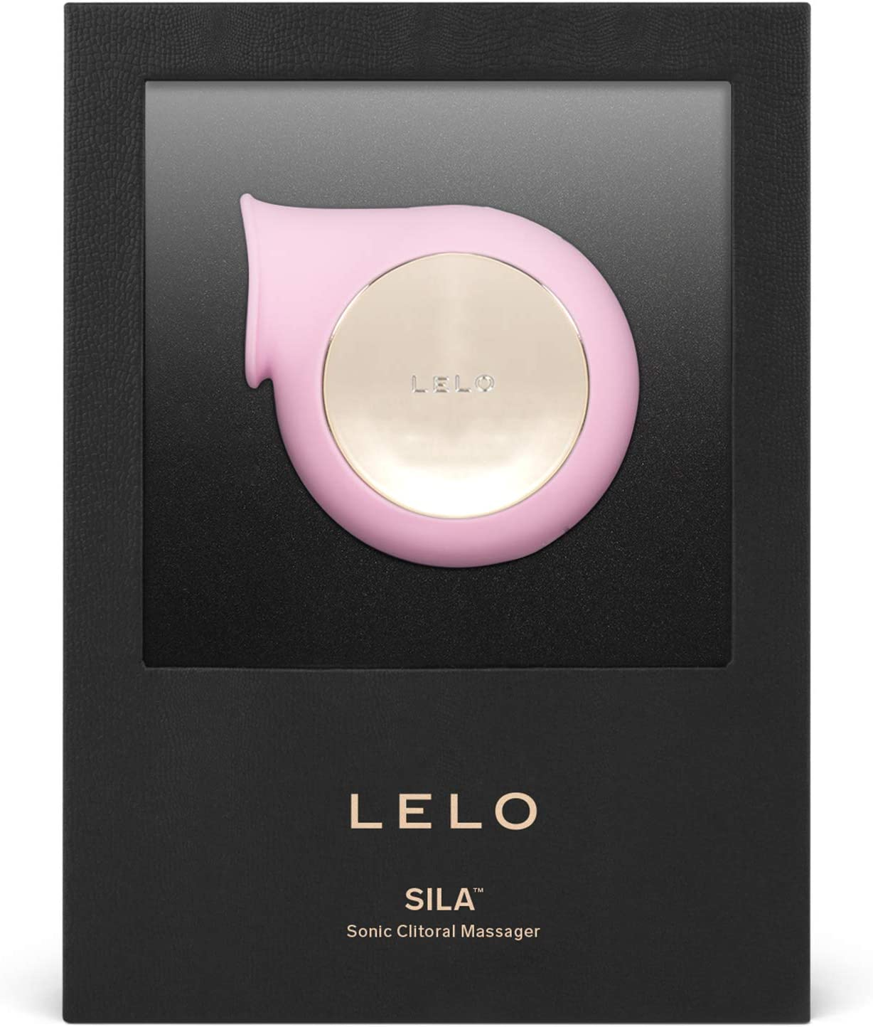 Pink Lelo Sila sonic clitoral massager in packaging.