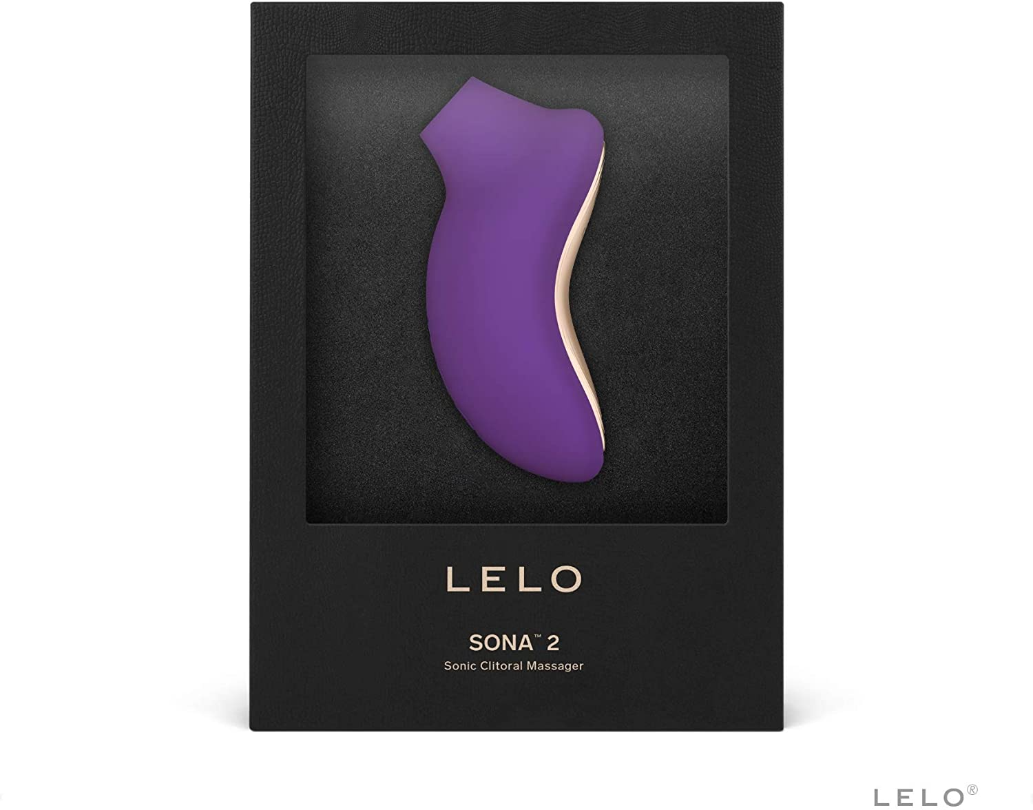 Purple silicone SONA 2 Cruise sonic clitoral stimulator by Lelo.