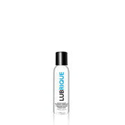 Lubrique water-based personal lubricant in a clear bottle with a black cap.