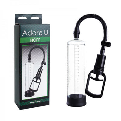 Adore U Höm comfort silicone penis pump with easy pressure release.