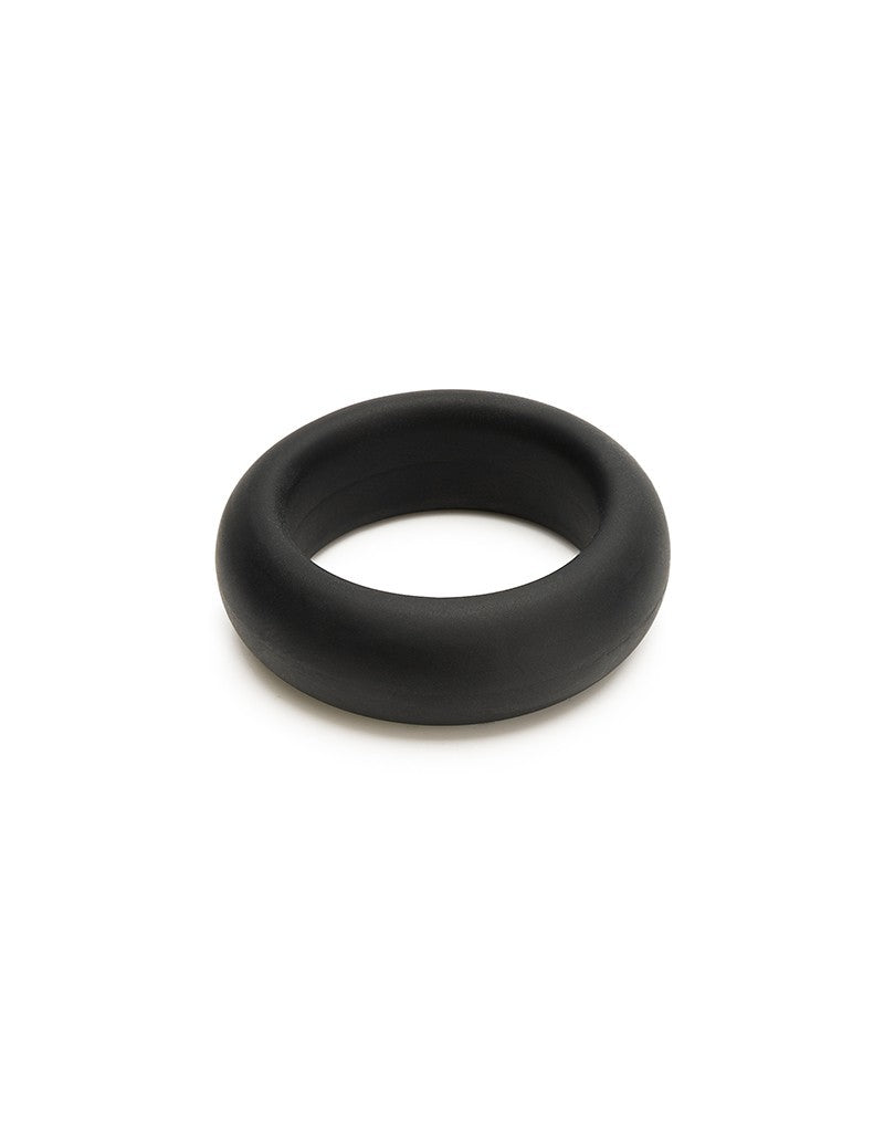 Black silicone C-ring with a thick, rounded profile.