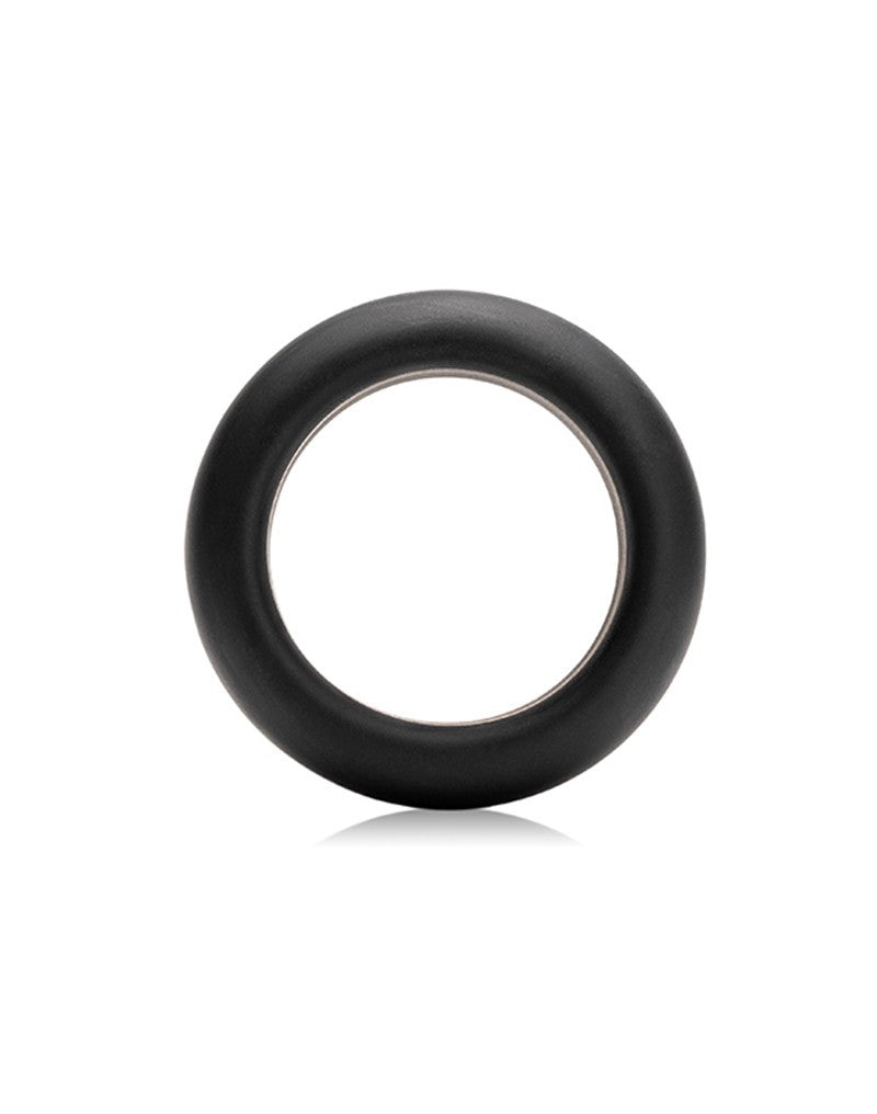 Black silicone C-ring with a smooth, rounded surface.