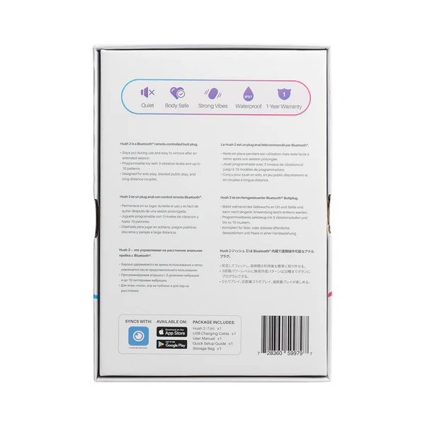 App-controlled vibrating butt plug with Bluetooth and waterproof design.