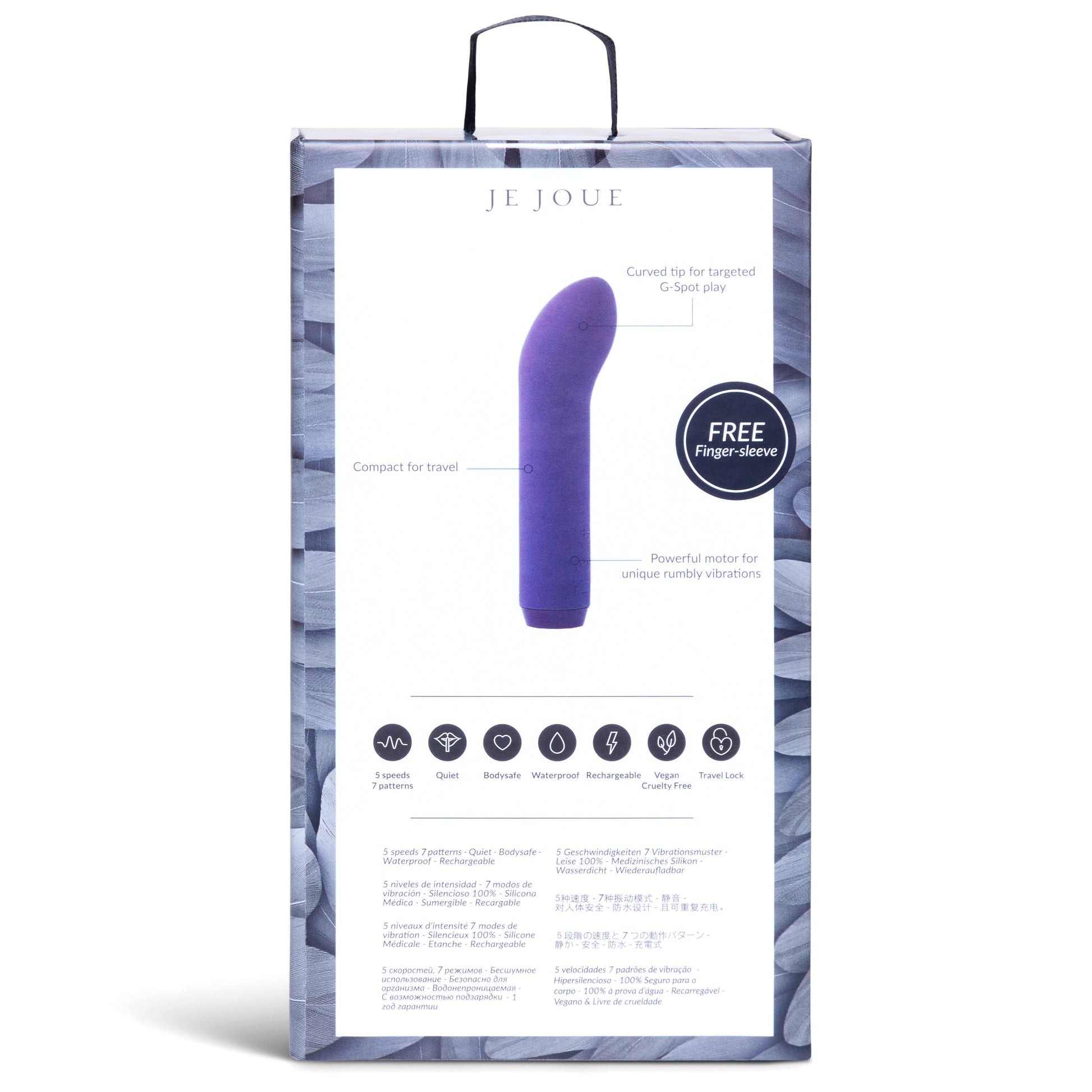 Purple G-Spot & Clitoral vibrator with 5 speeds and 7 patterns.