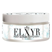 A jar of Selsuva ELXYR Foot Scrub in Peppermint scent.