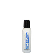 White bottle of Non-Friction water-based lube with a black cap.