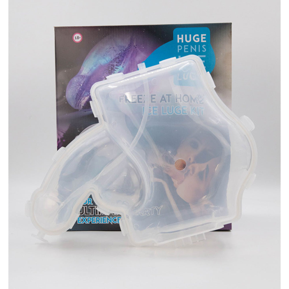 A novelty penis-shaped ice luge mould for party drinks.