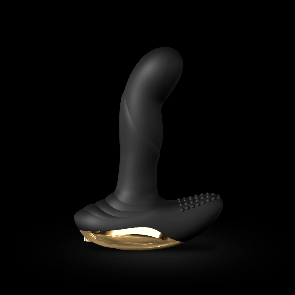 P-Finger vibrator with dual motors, textured silicone, remote control, and multiple vibration modes