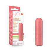 Coral Gaia Eco Rechargeable Bullet vibrator made of plant-based bioplastic.