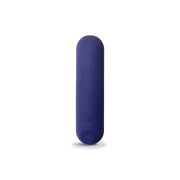 A purple rechargeable vibrating bullet toy with "plus One" logo.