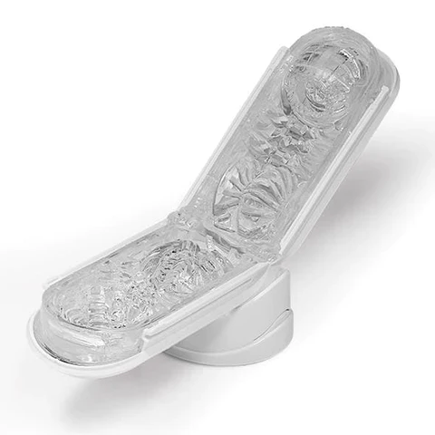 Tenga Flip Zero reusable male masturbator with intricate internal textures.