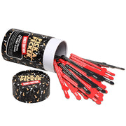 A kinky truth or dare card game with a cylindrical container and scattered cards.