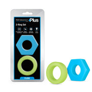 Performance Plus Flash 2-Ring Set with one hexagonal and one round ring.