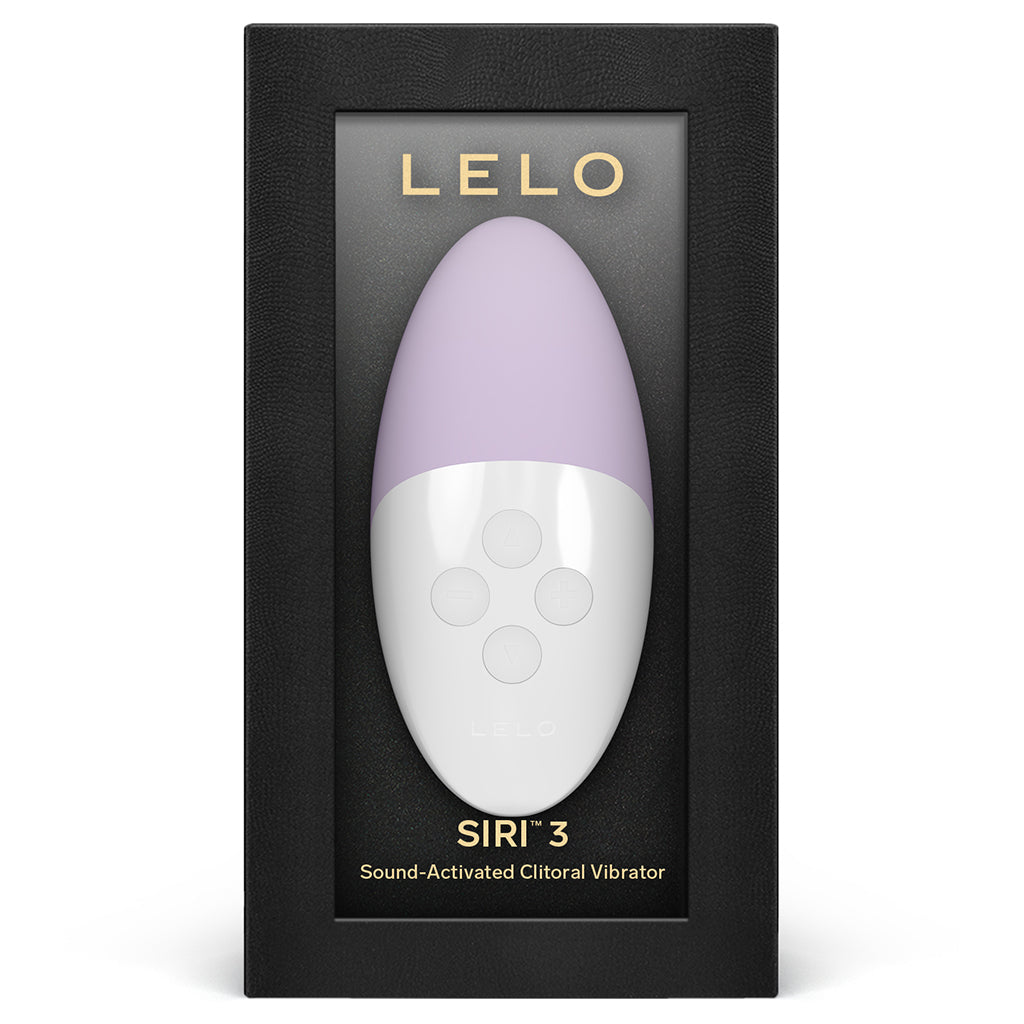 Lelo Siri 3 sound-activated clitoral vibrator in calm lavender.