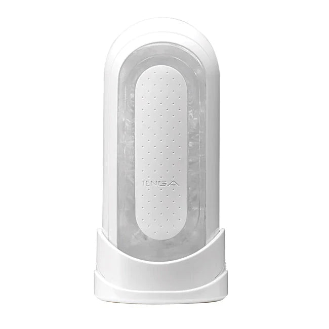 Tenga Flip Zero reusable male masturbator with textured interior.