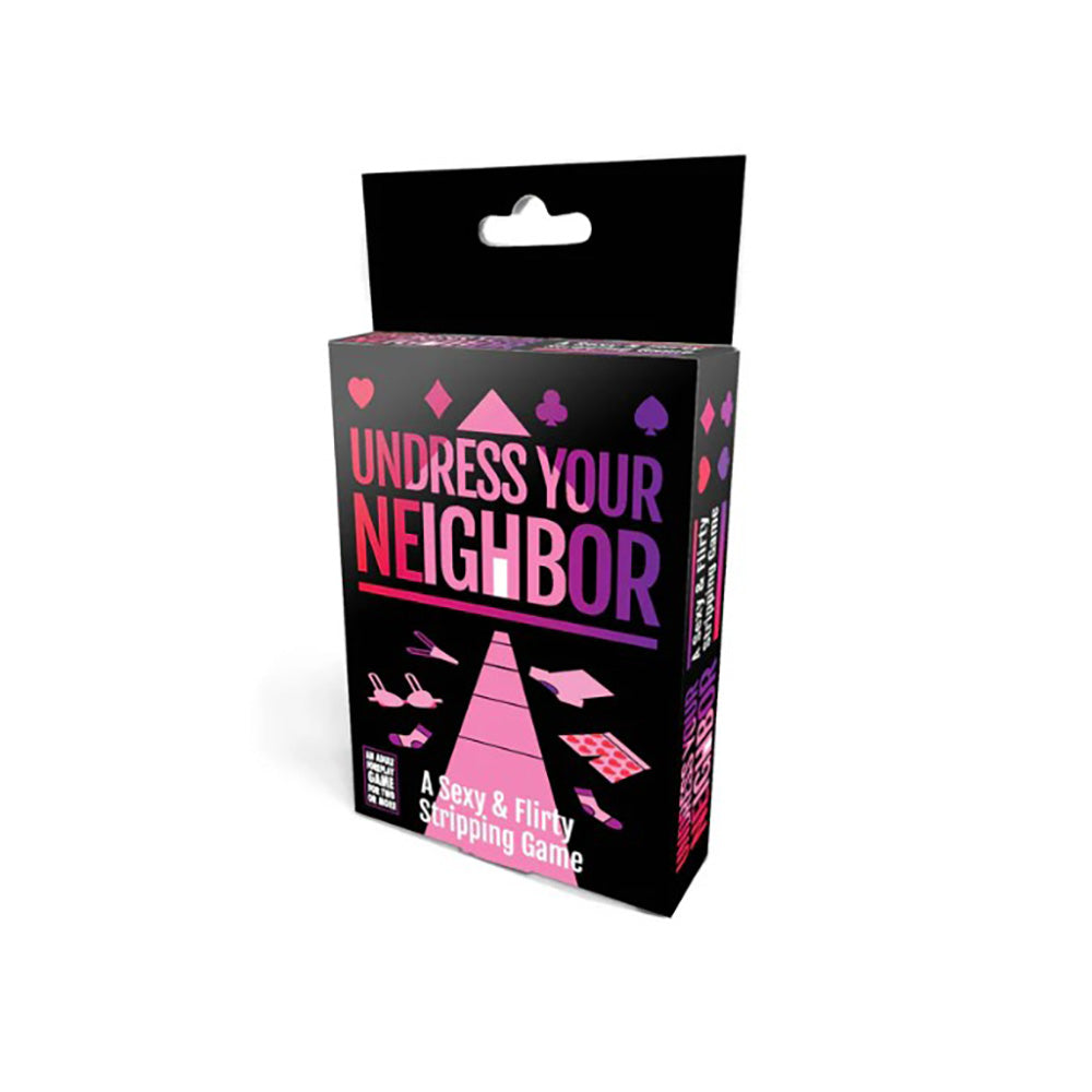 A box for the "Undress Your Neighbor" stripping card game.