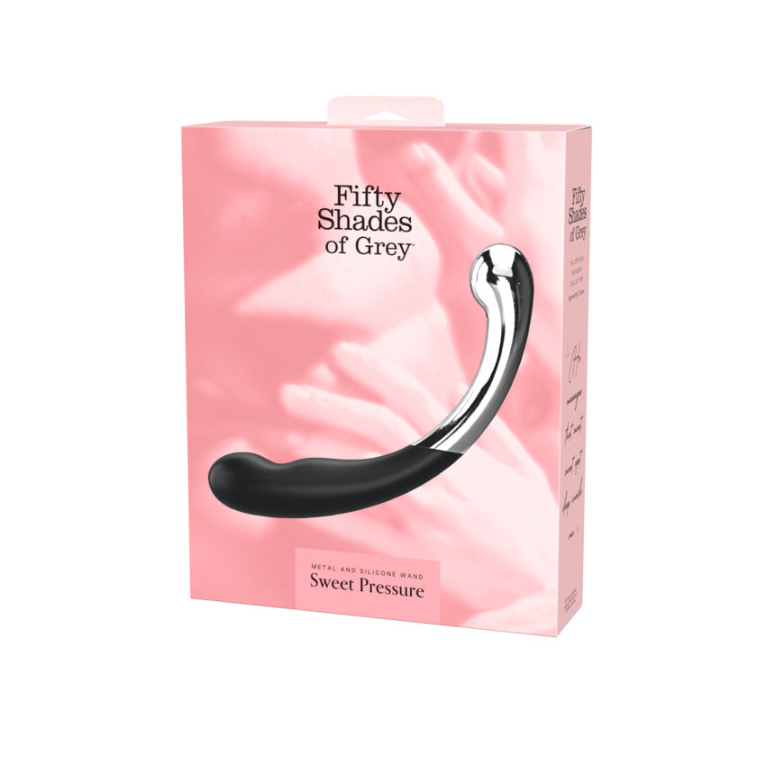 Fifty Shades of Grey Sweet Pressure metal and silicone wand.