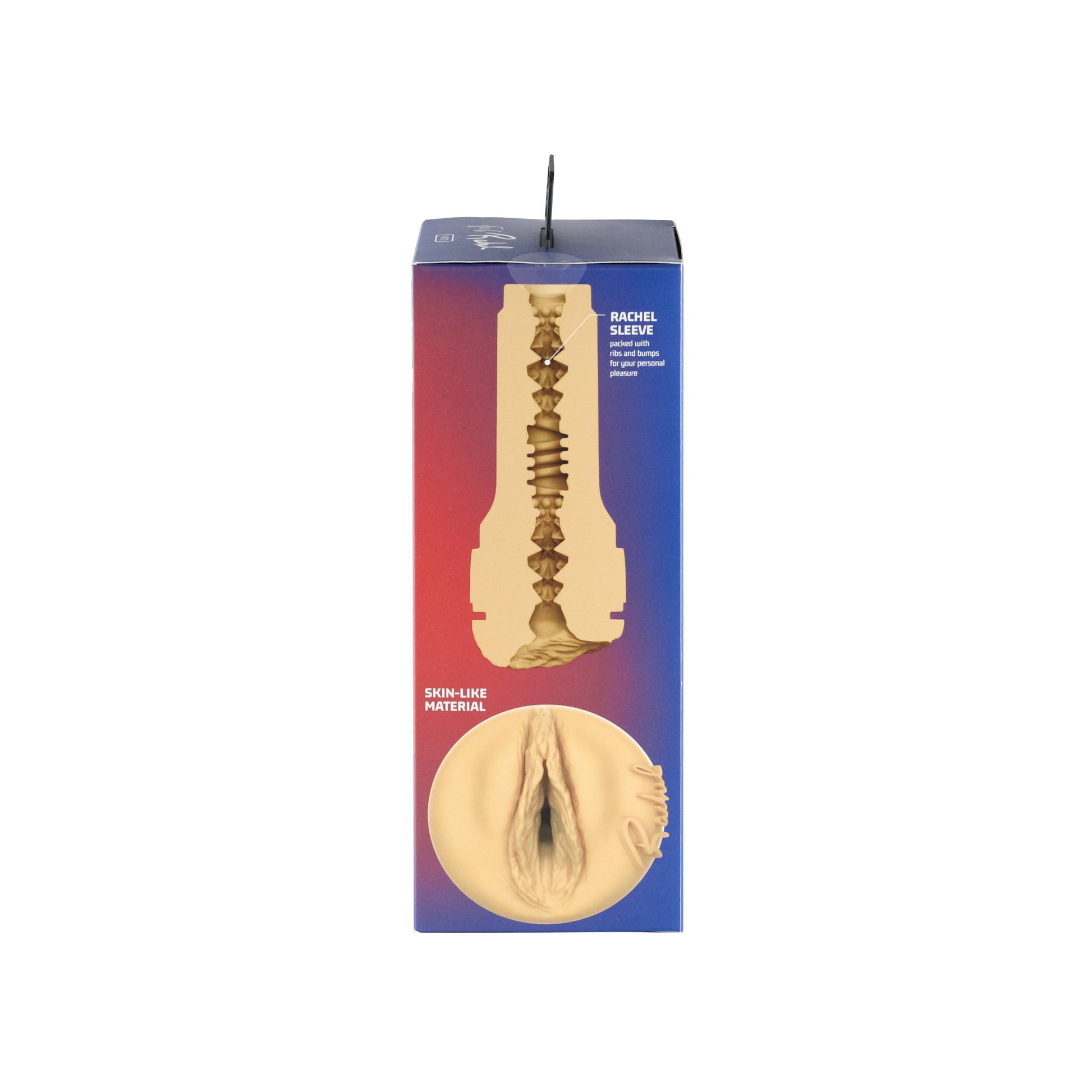 A realistic TPE sleeve with internal ribs and bumps, designed for personal pleasure.