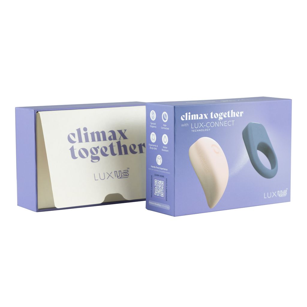 A couples vibrator set with a magnetic ring and clitoral vibrator.