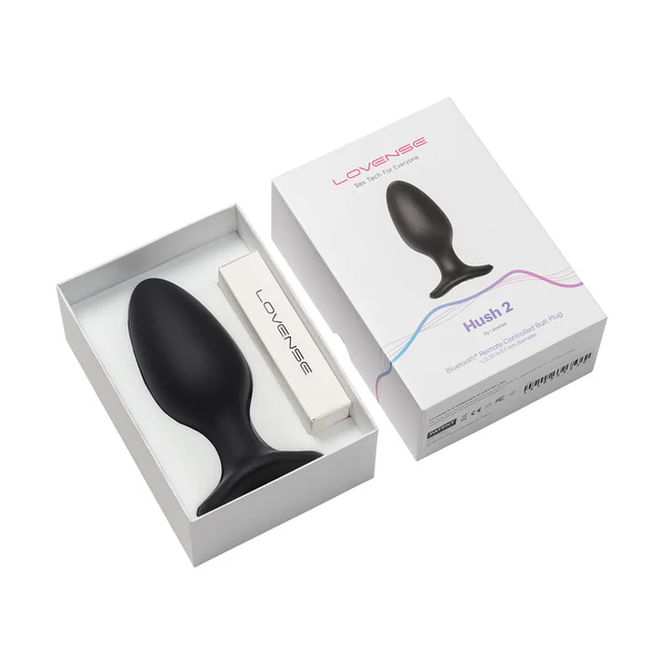Lovense Hush 2 App-Controlled Vibrating Butt Plug – 2.25 inch