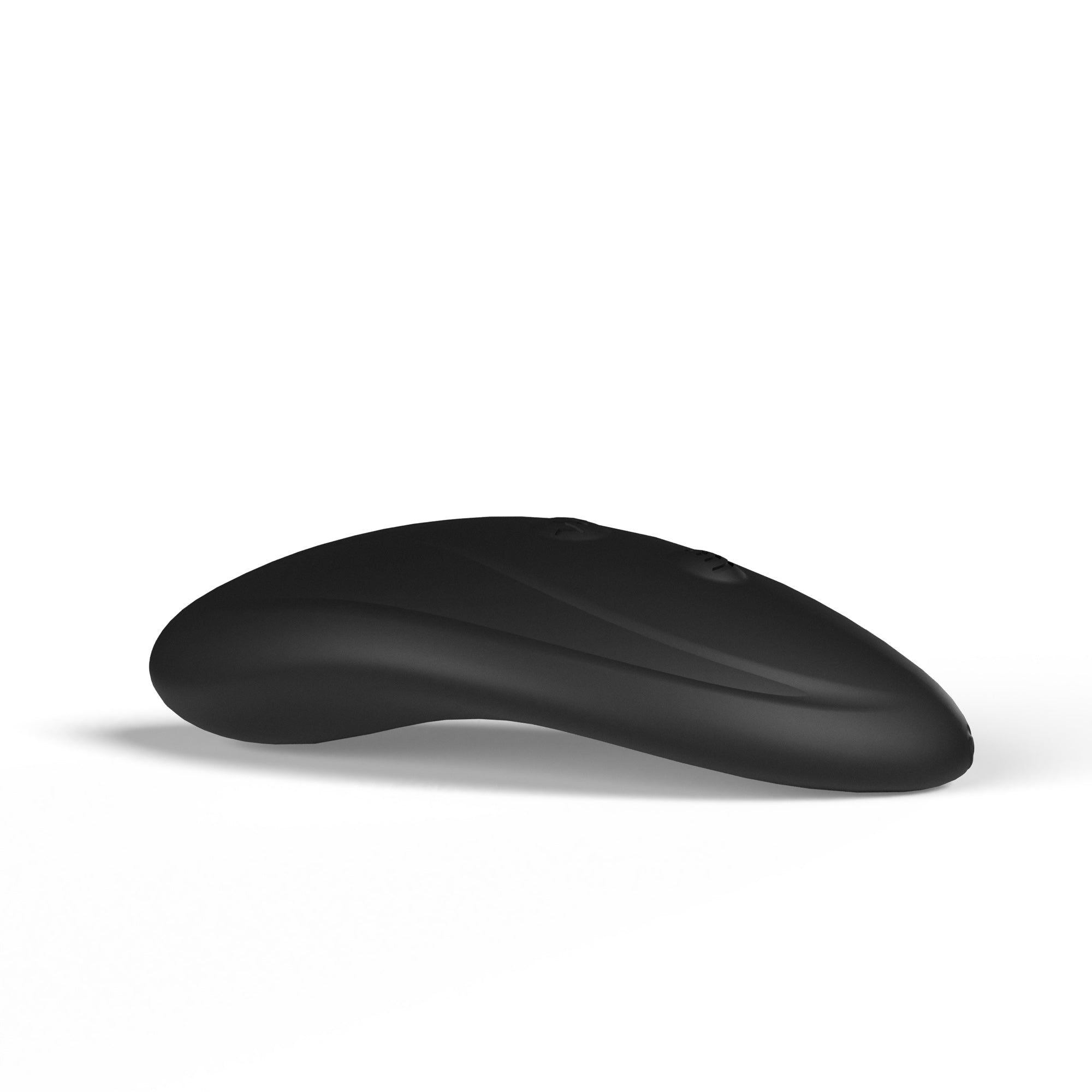A black dual vibrating egg with a remote control.