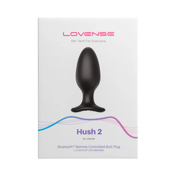 Lovense Hush 2 App-Controlled Vibrating Butt Plug – 2.25 inch