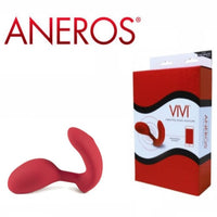 Aneros Vivi app-controlled G-spot vibrator and Kegel exerciser in red.