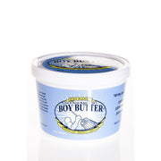 A 16oz tub of Boy Butter H20 water-based cream lubricant.