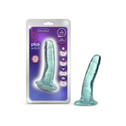 Teal realistic G-spot dildo with suction cup base from Blush Novelties.