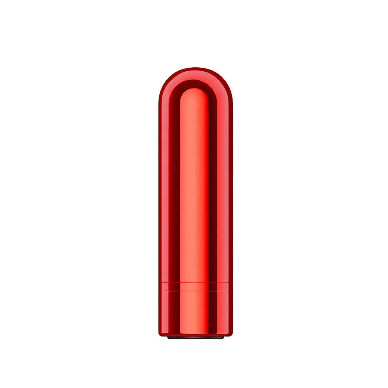 A red bullet vibrator with a rounded tip.