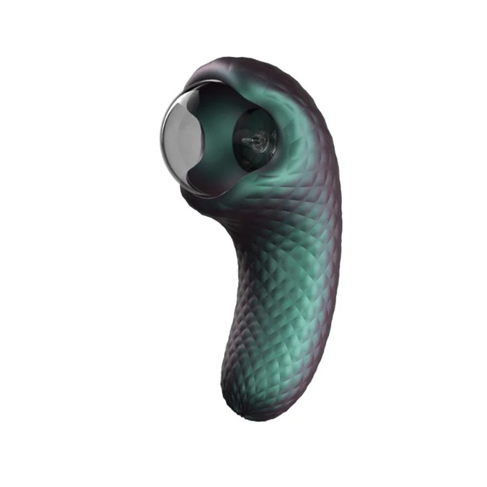 Enchanted Serpent vibrator with a textured body and a globe-like head.