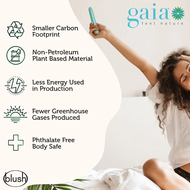 Aqua Gaia by Blush eco-friendly plant-based vibrator with sustainability benefits.