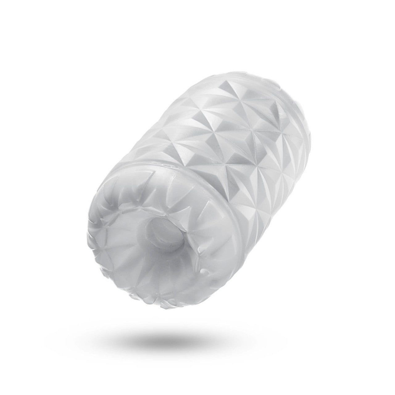 A white textured pocket stroker with an open end.