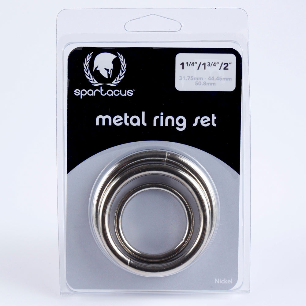 Spartacus Enterprises metal ring set with three sizes.