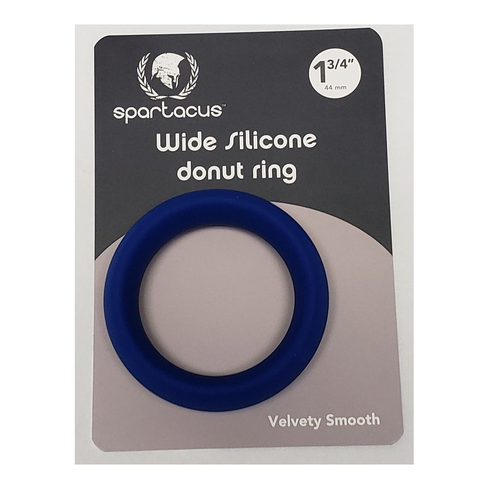 Blue Spartacus Enterprises wide silicone donut ring, 1.75 inch.