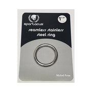 Spartacus seamless stainless steel ring, 1.25 inch diameter.