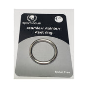 Spartacus seamless stainless steel ring, 1.5 inch diameter.