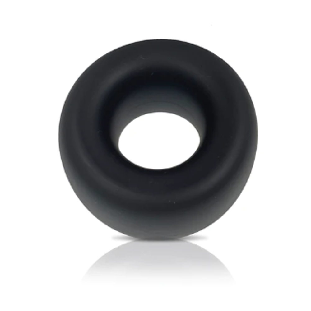 Black silicone ball stretcher with steel motion beads.
