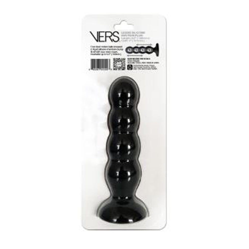 Black weighted motion anal plug with suction base.