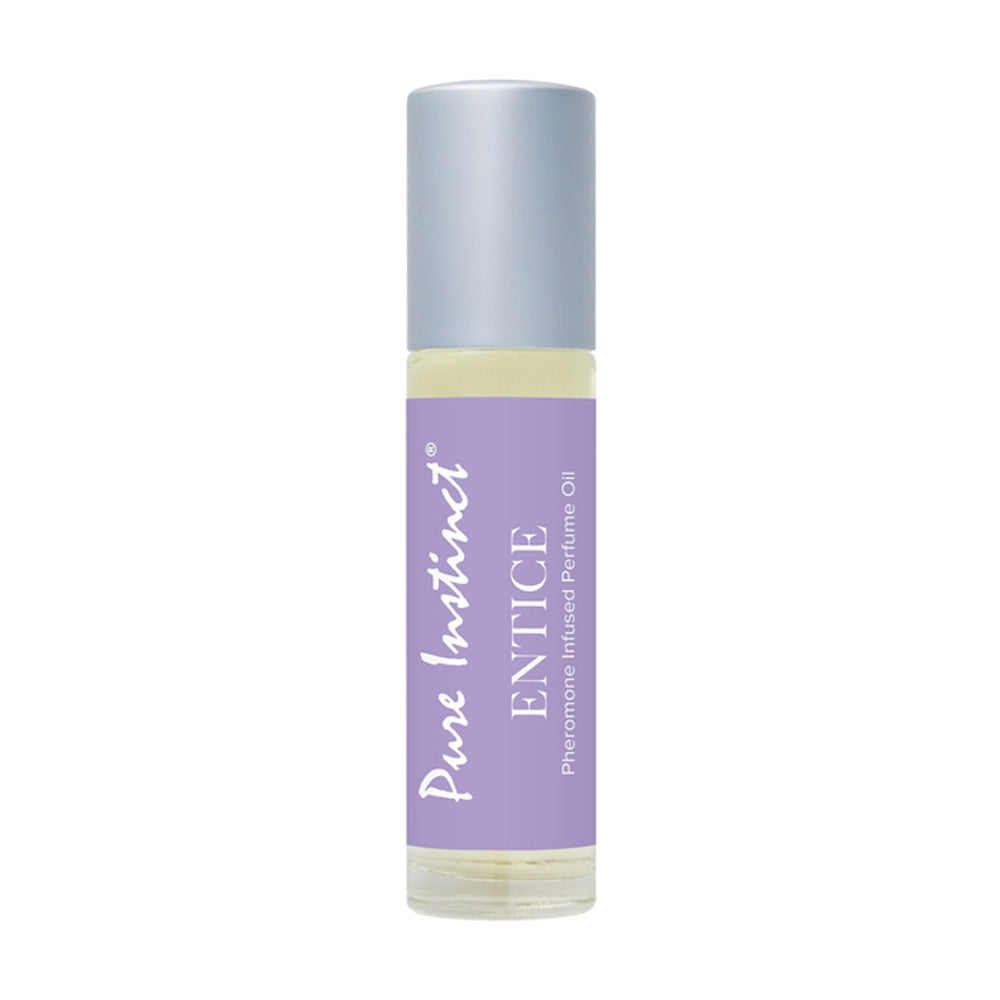 Pure Instinct Entice Pheromone Infused Perfume Oil roll-on fragrance.