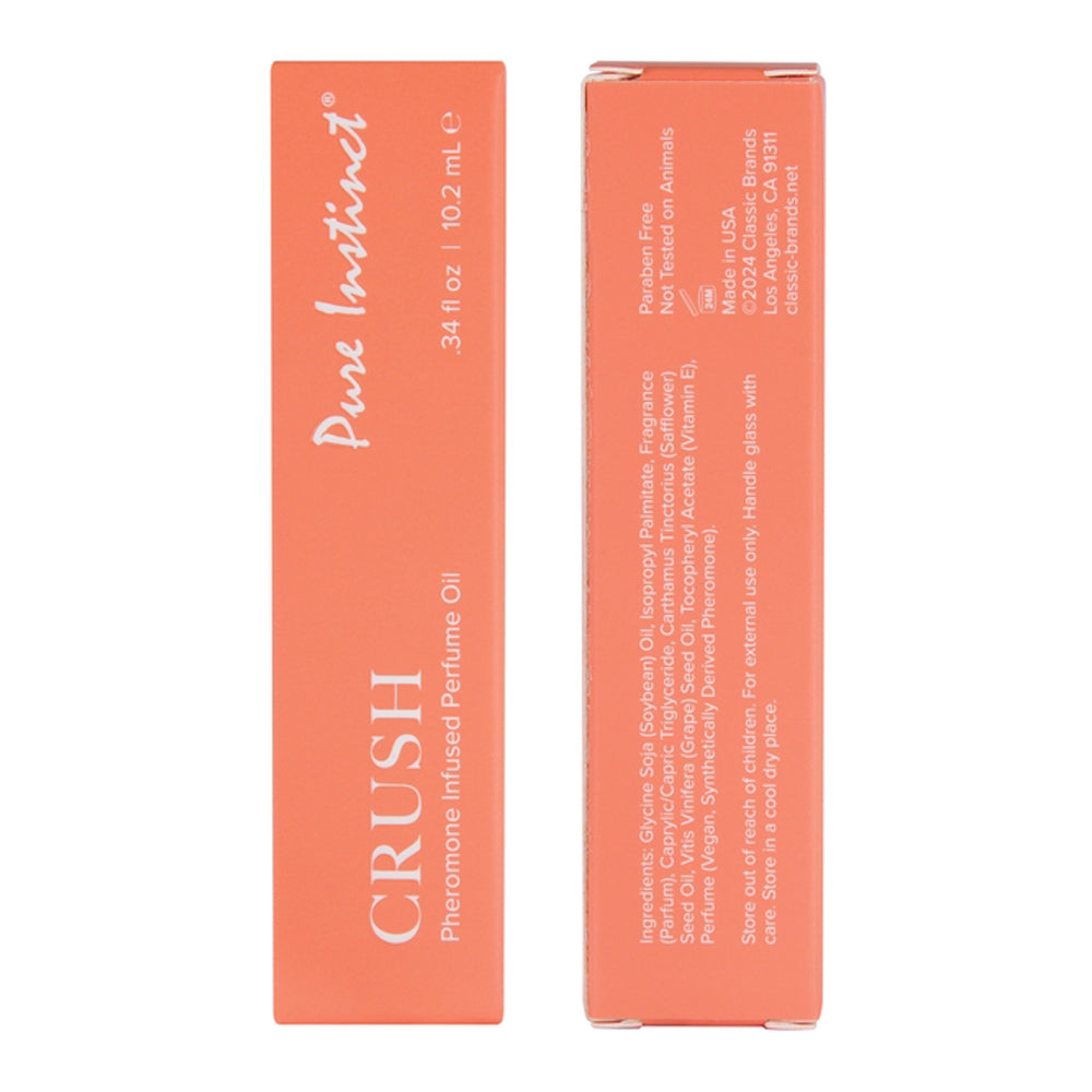 Pure Instinct Crush Pheromone Infused Perfume Oil roll-on.