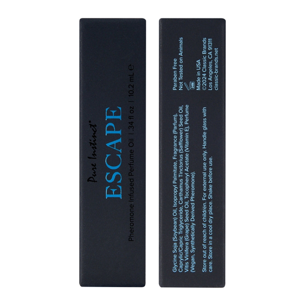Pure Instinct Escape Pheromone Infused Perfume Oil roll-on.