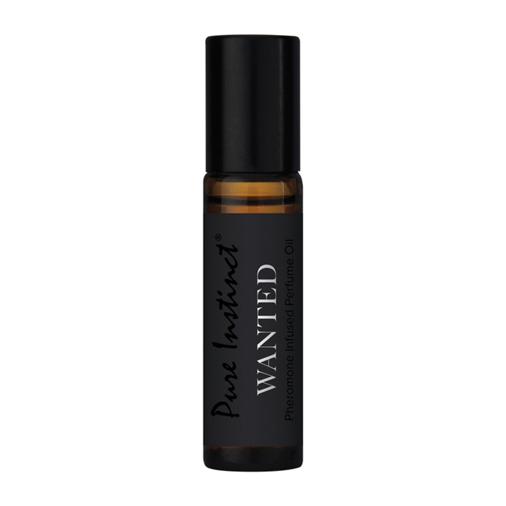 Pure Instinct Wanted Pheromone Infused Perfume Oil roll-on for men.